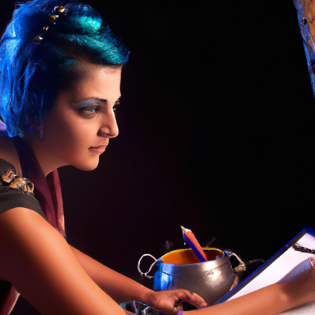 Retrato de Camila Silva, productora, organizando set con una tablet